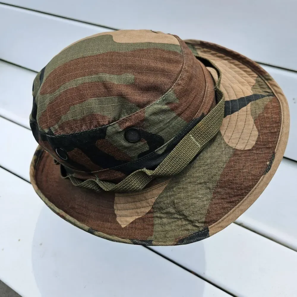 US Military Hat Sun Woodland Camouflage Pattern Type III Boonie Ripstop Camo 7